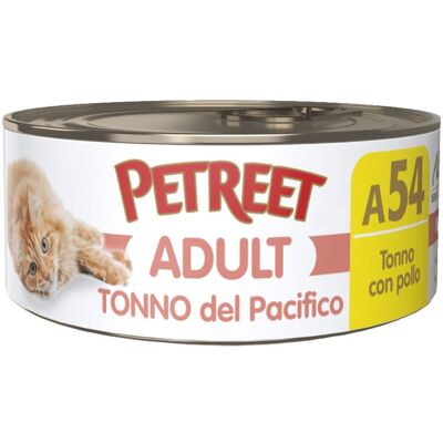 Petreet Cat Tonno del pacifico Tonno con pollo 70 gr Petreet Cat Tonno del pacifico Tonno con pollo 70 gr