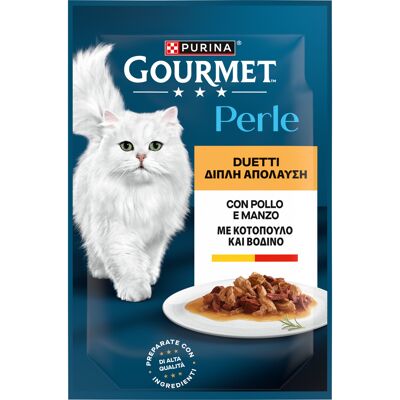 Purina - Gourmet Perle Duetti - Manzo - Pollo - Cibo per gatti Purina - Gourmet Perle Duetti - Manzo - Pollo - Cibo per gatti