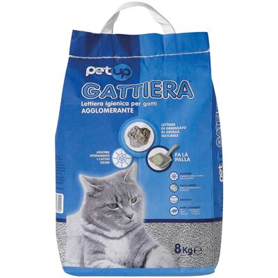 Lettiera per gatti Petup Bentonite - 8kg - Aglomerante, Argilla Naturale Lettiera per gatti Petup Bentonite - 8kg - Aglomerante, Argilla Naturale