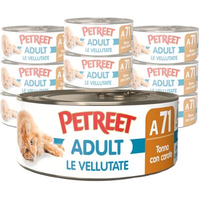 Petreet Cat Vellutate Tonno con carote 70 gr A71 Petreet Cat Vellutate Tonno con carote 70 gr A71
