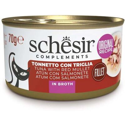 Schesir Cat Tonnetto con Triglia in Brodo di Pesce 70 gr Schesir Cat Tonnetto con Triglia in Brodo di Pesce 70 gr