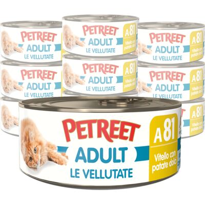 Petreet Cat Vellutate Vitello con patate dolci 70 gr A81 Petreet Cat Vellutate Vitello con patate dolci 70 gr A81