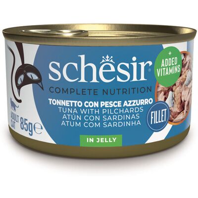 Schesir Cat Adult Tonno e pesce azzurro jelly 85g Schesir Cat Adult Tonno e pesce azzurro jelly 85g