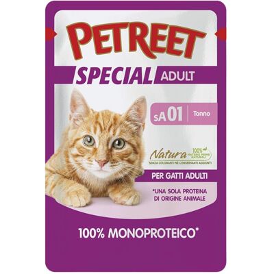 Petreet Cat 100% Monoproteico Tonno 70 gr Petreet Cat 100% Monoproteico Tonno 70 gr