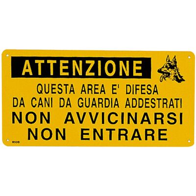 Camon Targa "Area difesa da cani addestrati" Camon Targa "Area difesa da cani addestrati"