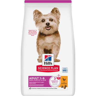 Hill's Science Plan Dog Small & Mini Adult con Pollo 300 gr Hill's Science Plan Dog Small & Mini Adult con Pollo 300 gr