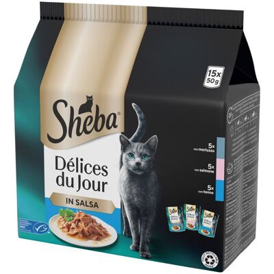 Sheba - Cat Délice du Jour Selezione del Mare - Frutti di mare - Cibo per gatti Sheba - Cat Délice du Jour Selezione del Mare - Frutti di mare - Cibo per gatti