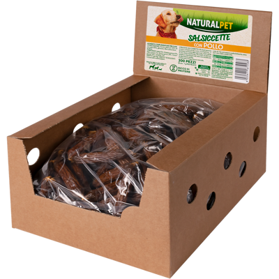 Naturalpet Dog Salsiccette gusto Pollo 7 gr Naturalpet Dog Salsiccette gusto Pollo 7 gr