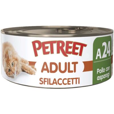 Petreet Cat sfilaccetti Pollo con asparagi 70 gr Petreet Cat sfilaccetti Pollo con asparagi 70 gr