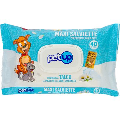 Petup Maxi Salviette con Talco 40 pz Petup Maxi Salviette con Talco 40 pz