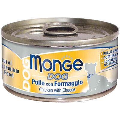 Cibo per cani Monge Natural Premium 24x95G - Pollo e Formaggio Cibo per cani Monge Natural Premium 24x95G - Pollo e Formaggio