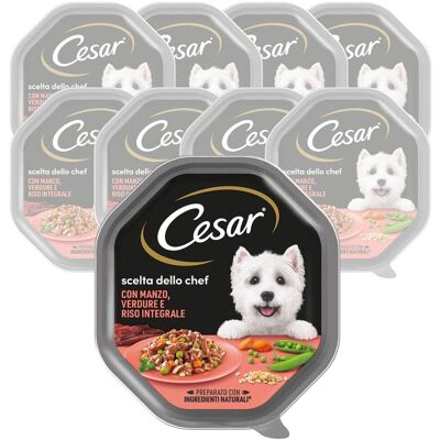 Cibo per cani Cesar - Pack misto di carne e verdure 14x150G Cibo per cani Cesar - Pack misto di carne e verdure 14x150G