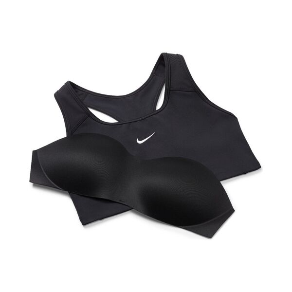 nike reggiseno sportivo swoosh nero per donne bv3636-010 xs