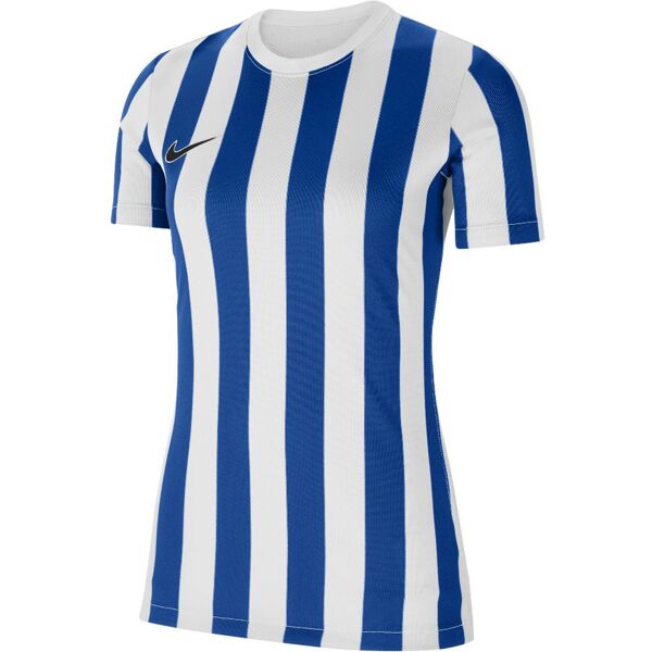 nike maglia striped division iv blu bianco e reale per donne cw3816-102 xs