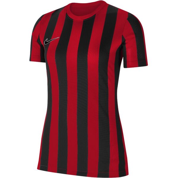 nike maglia striped division iv rosso e nero per donne cw3816-658 xs