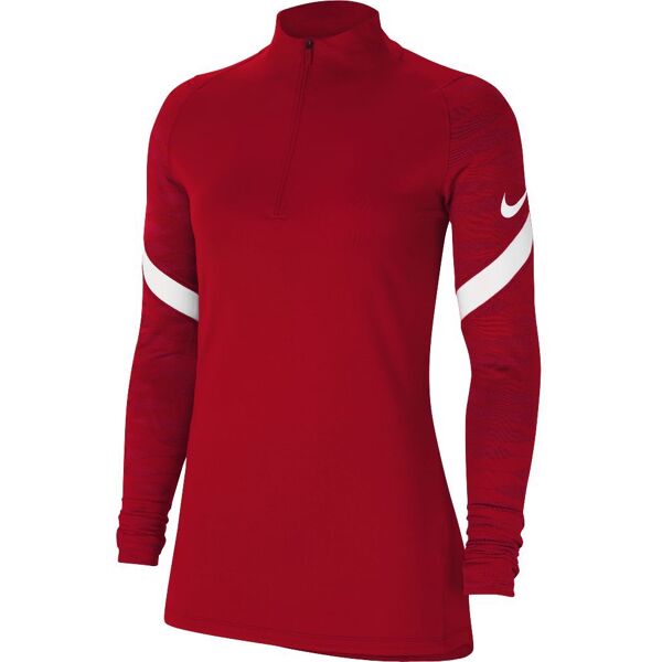 nike maglia da calcio per allenamento (1/4) strike 21 rosso per donne cw6875-657 l