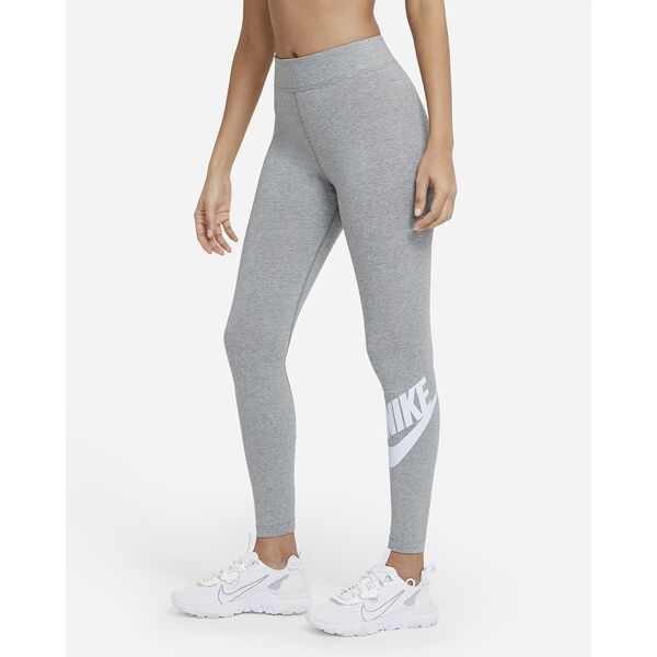 nike legging sportswear grigio per donne cz8528-063 xs