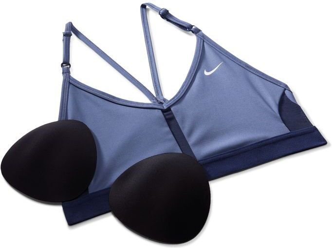 nike reggiseno sportivo indy blu navy azzurro per donne cz4456-491 s