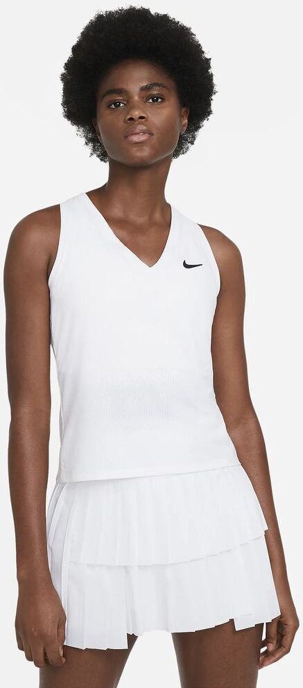 Nike Canotta da tennis Court Bianco per Donne CV4784-100 M