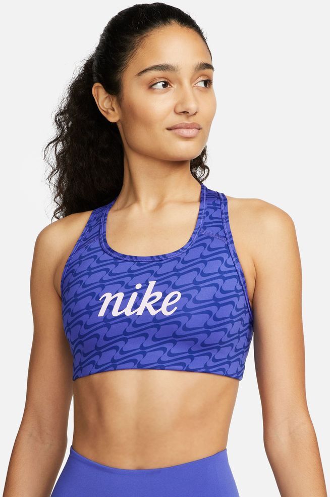 Nike Reggiseno Swoosh Blu Donne DQ5121-430 S