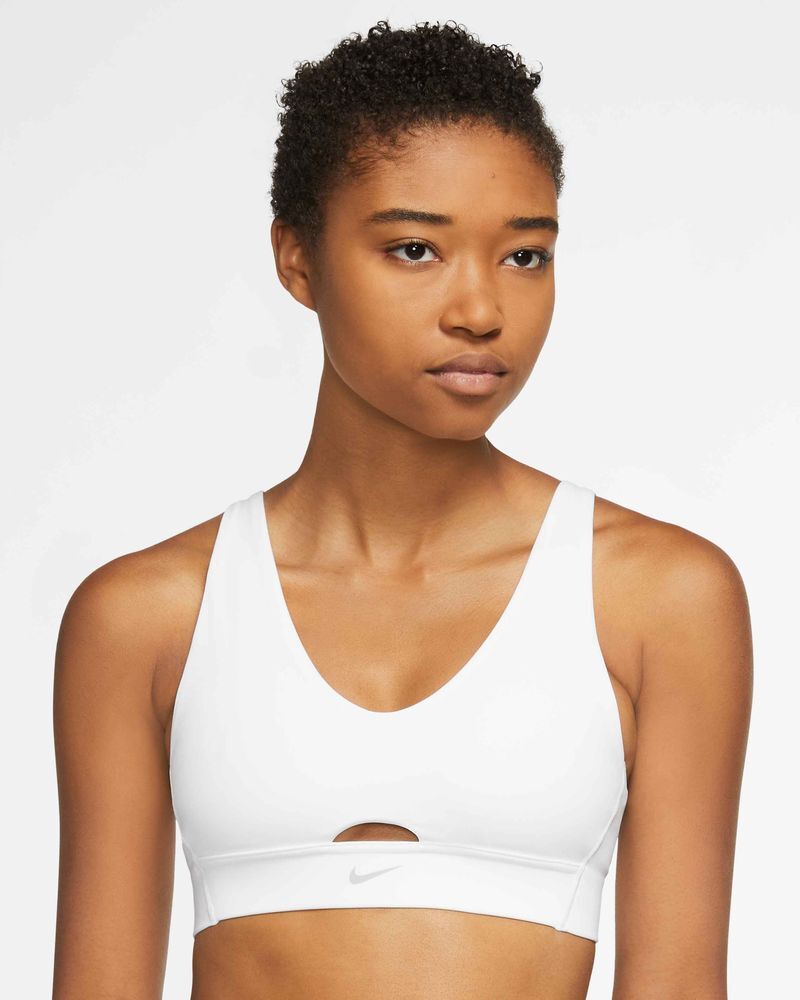 Nike Reggiseno sportivo Indy Bianco per Donne DV9837-100 L