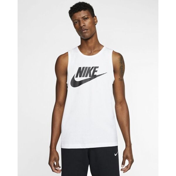 nike canotta sportswear bianco per uomo ar4991-101 m