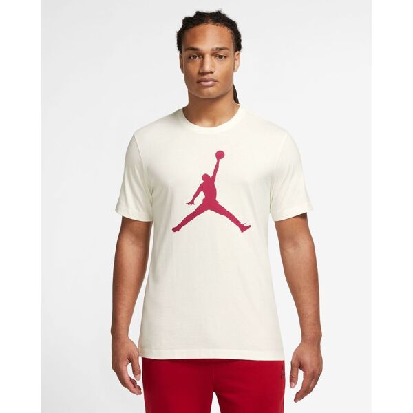 nike maglietta jordan rosso e bianco uomo cj0921-133 m