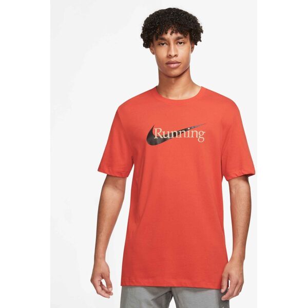 nike maglietta da running dri-fit rosso per uomo cw0945-633 s