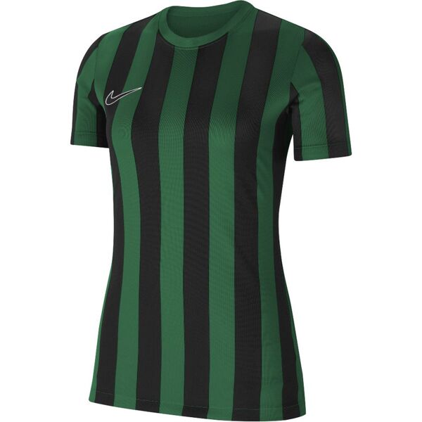 nike maglia striped division iv verde e nero per donne cw3816-302 m