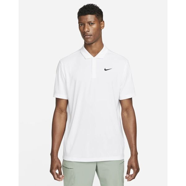 nike polo da tennis court bianco per uomo dh0857-100 m