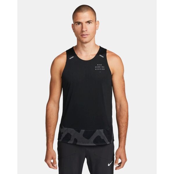 nike top da running senza maniche dri-fit nero per uomo dq4759-010 xl