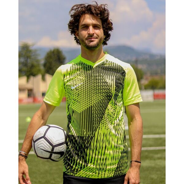 nike maglia da calcio precision vi giallo fluorescente per uomo dr0944-702 s