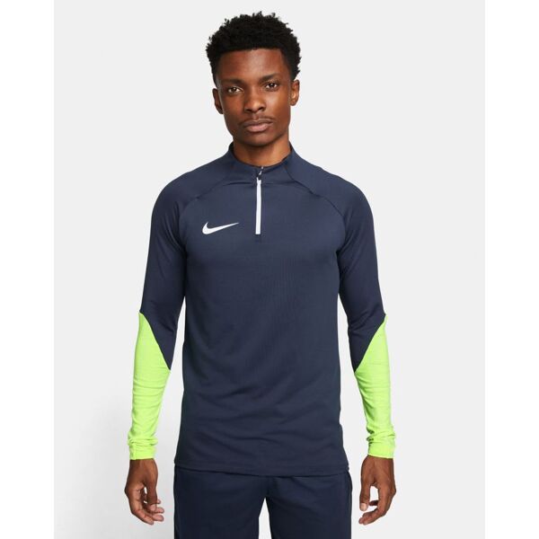 nike maglia da calcio per allenamento (1/4) strike 23 blu navy e giallo fluorescente per uomo dr2294-452 m