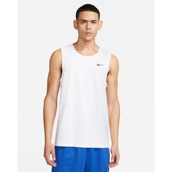 nike canotta hyverse bianco uomo dv9841-100 l