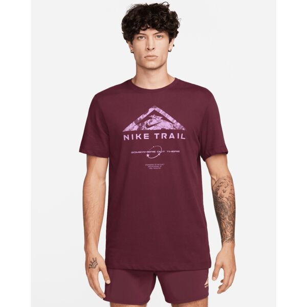 nike maglietta da trail trail bordeaux uomo dz2727-681 m