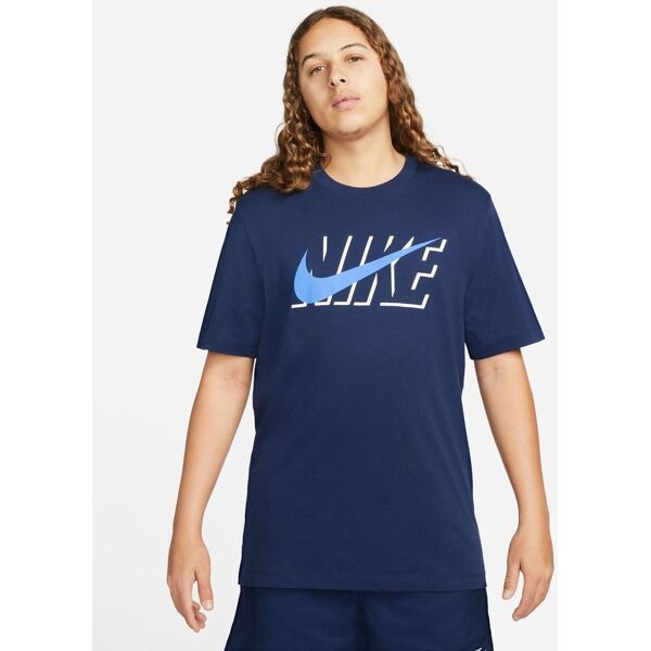 nike maglietta sportswear blu navy uomo dz3276-412 m