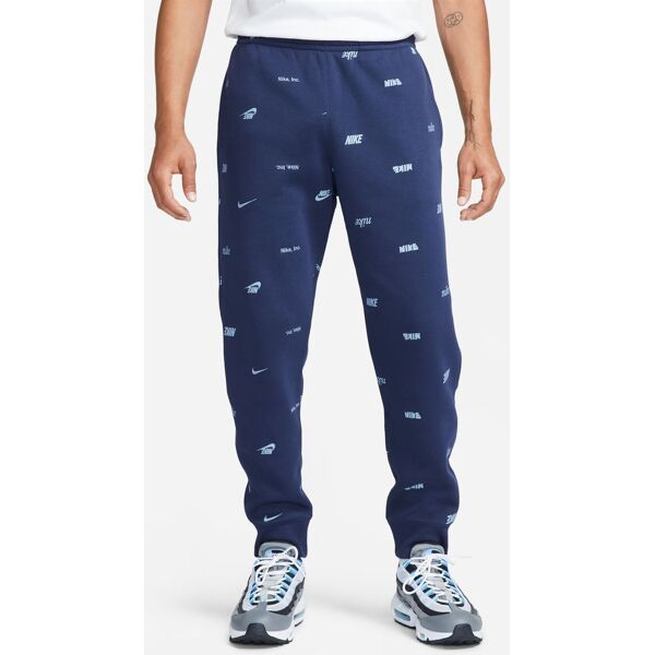 nike pantaloni da jogging club blu navy uomo fb7437-410 xl