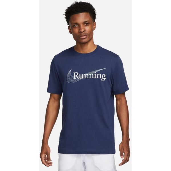 nike maglietta da running dri-fit blu navy uomo fj2362-410 m