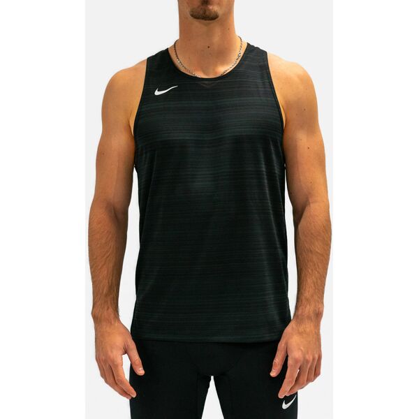 nike canotta da running stock nero uomo nt0300-010 m