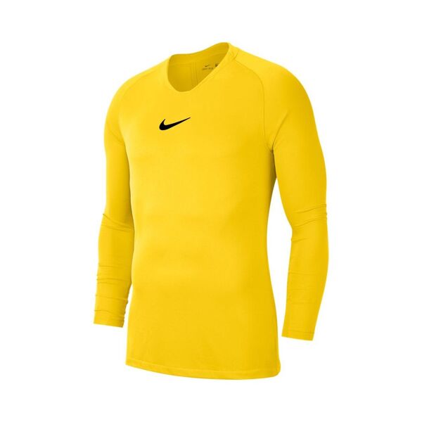 nike maglia tight fit park first layer giallo per uomo av2609-719 s