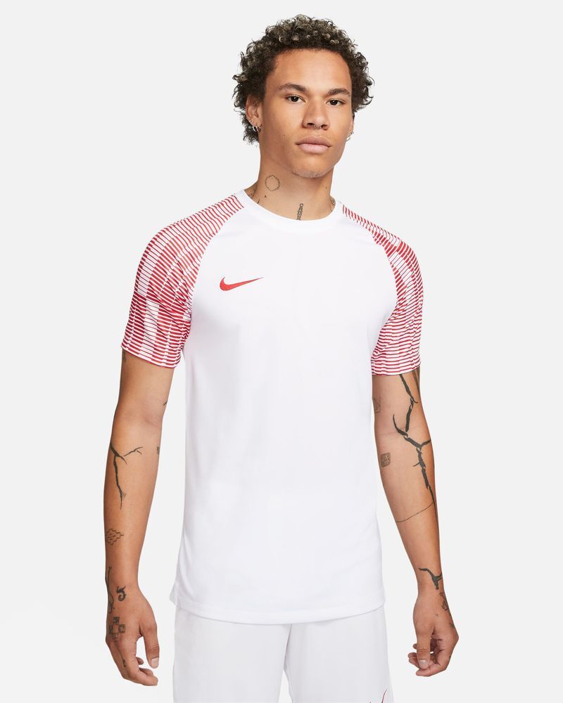 nike maglia da partita academy bianco e rosso uomo dh8031-100 2xl