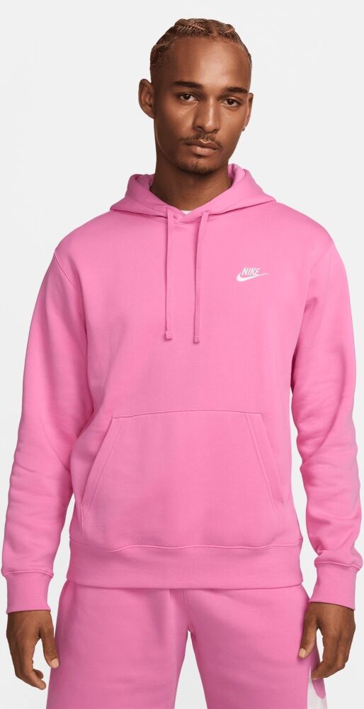 Nike Felpa con cappuccio Sportswear Club Fleece Rosa e Bianco Uomo BV2654-675 XS