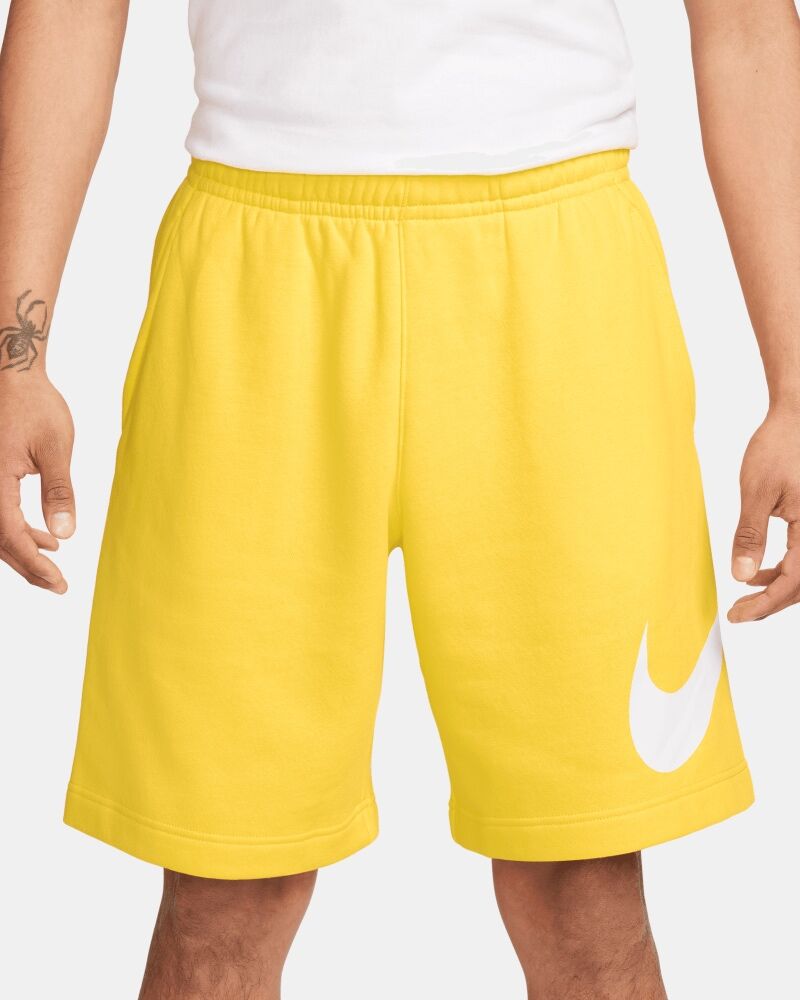 Nike Pantaloncini Sportswear Club Giallo e Bianco Uomo BV2721-718 XS