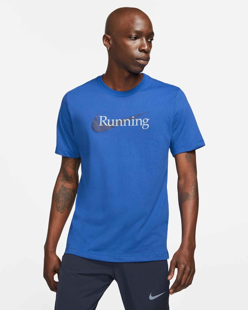 Nike Maglietta da running Dri-FIT Blu per Uomo CW0945-481 XS