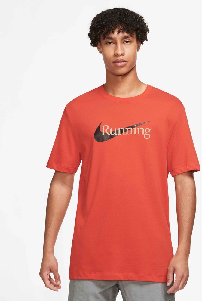 Nike Maglietta da running Dri-FIT Rosso per Uomo CW0945-633 L