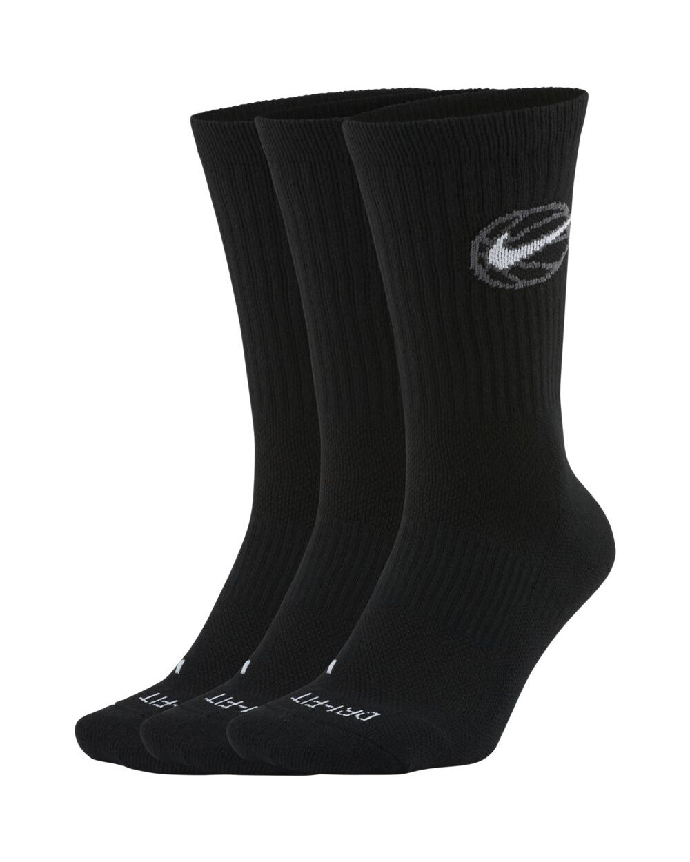 Nike Set di 3 paia di calzini Everyday Nero Unisex DA2123-010 XL