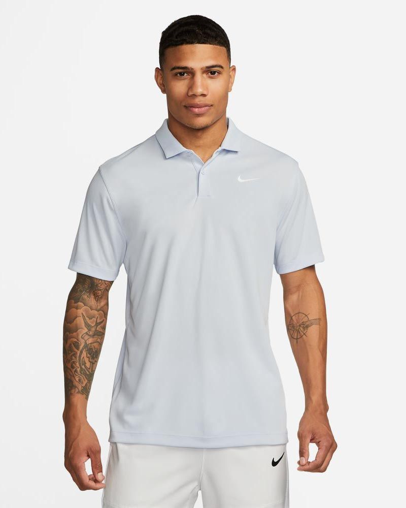 Nike Polo da tennis Court Grigio per Uomo DH0857-085 XL