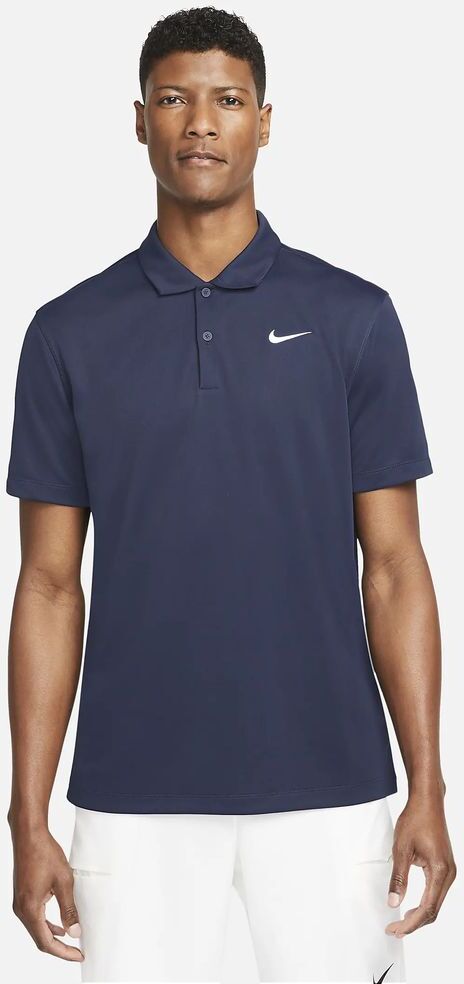 Nike Polo da tennis Court Blu Navy per Uomo DH0857-451 M