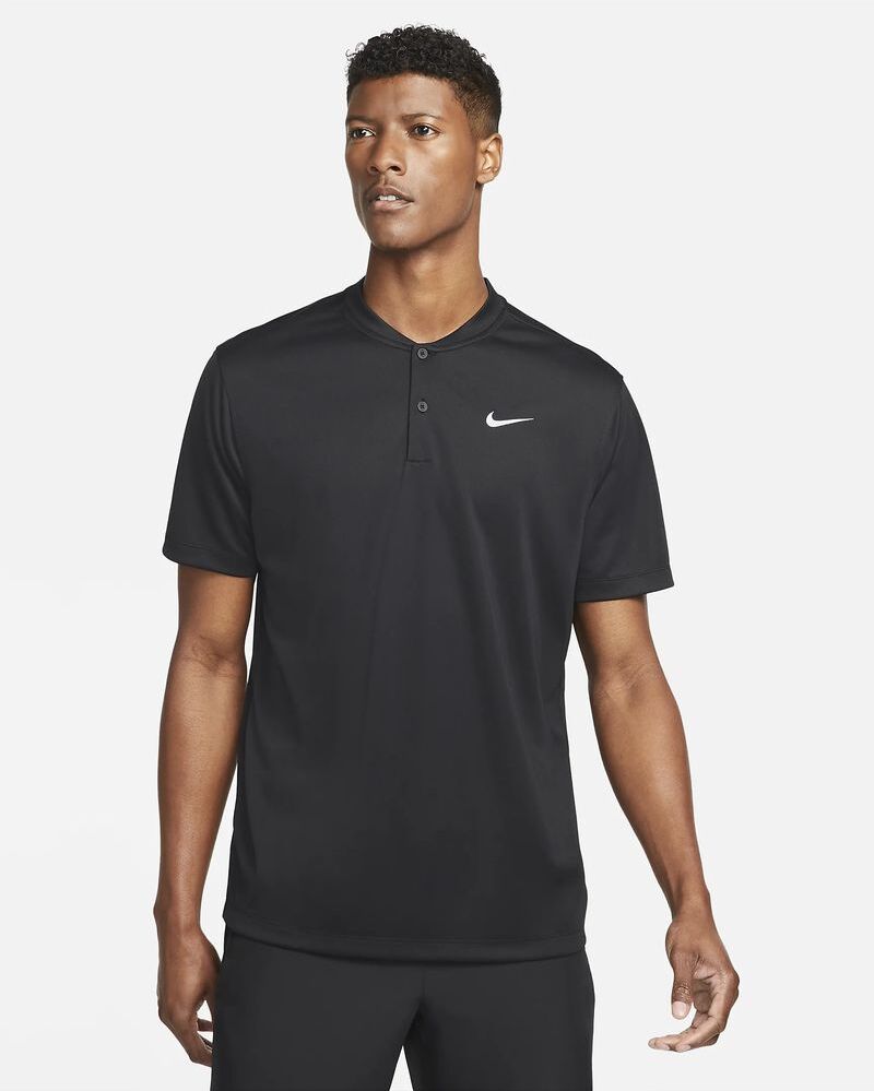 Nike Polo da tennis Court Nero per Uomo DJ4167-010 L