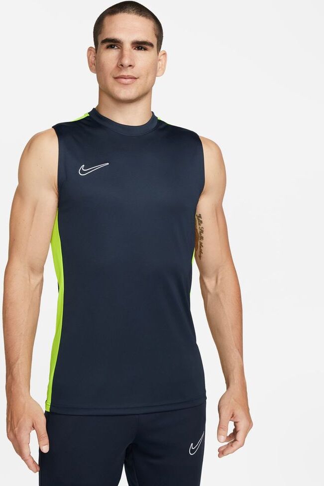 Nike Canotta Academy 23 Blu Navy e Giallo Fluorescente per Uomo DR1331-452 2XL